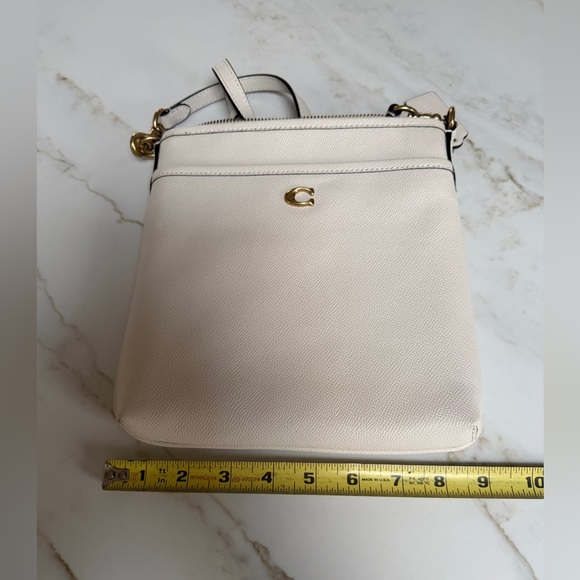 Coach 'Chalk' White Crossbody Bag with Gold Accents - Picture 11 of 13